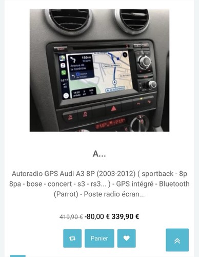 Autoradio carplay audi 8p - autoradio,