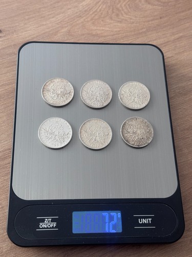 Lot pièces 5 - de, francs