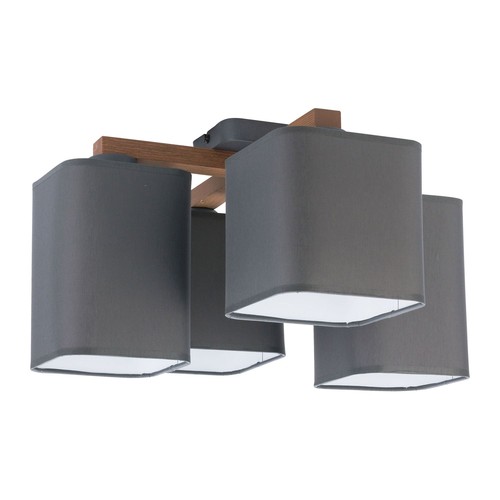 Lustre plafond gris tissu - de,