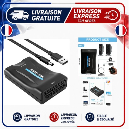 Adaptateur péritel vers hdmi - adaptateur,