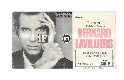 Rare ticket billet concert - rare,