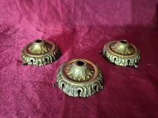 3 cache douilles,bronze,laiton,lustre lampe art deco muller,degue,