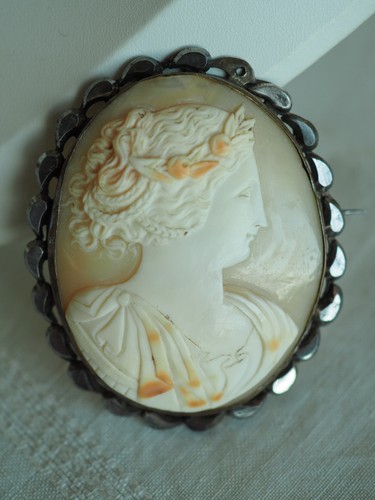 Grand camee ancien - camee, broche