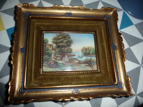 Ancienne peinture miniature - peinture,