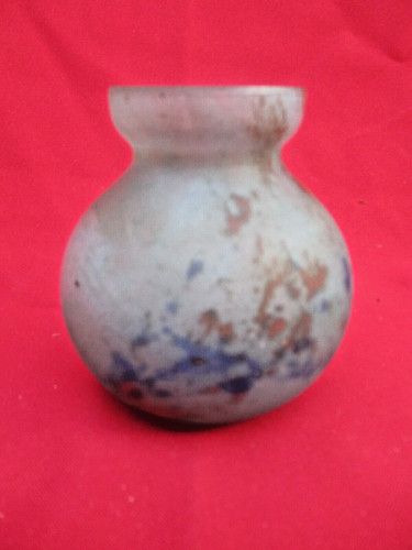 Vase boule signé - , lorrain