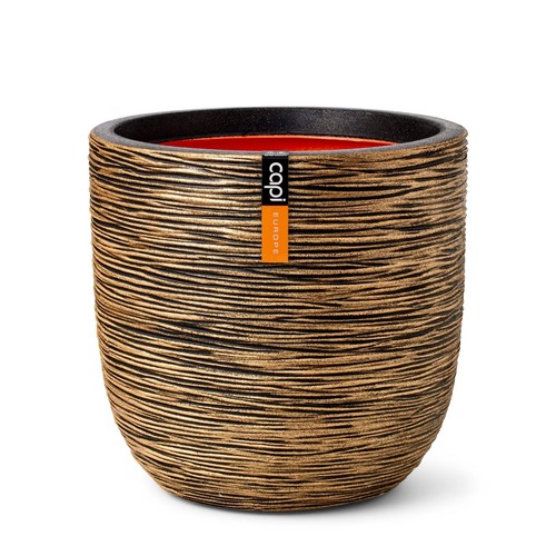 Pot boule rib 35x34 or - 35x34,
