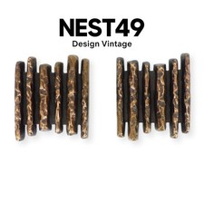 Brutalist Bronze Door Handles, Alpan, Germany, circa 1970