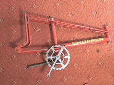 Raleigh Chopper MK2 Frame, Crank And Pedal Arms Red Frame N839