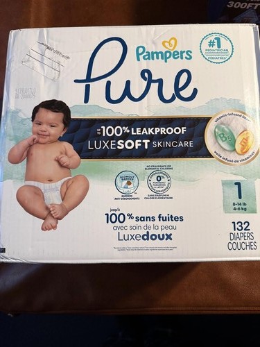 Pampers pure diapers 132 - pure, count