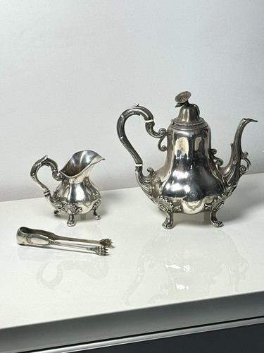 Théière pot lait - lait, pince