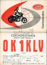 MOTORCYCLE ADVERTISING JAWA CZECHOSLOVAKIA-RADIO CLUB PRAHA 8-C67-74