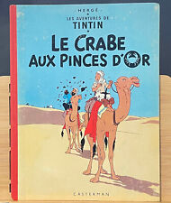 Vintage 1960s French Tintin: Crabe aux Pinces d'Or, by Hergé, VG Collector Cond.
