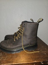 Doc Marten Brown Unisex Combat Boots Womens SIZE  7, men's SIZE 6, UK 5, EU 38