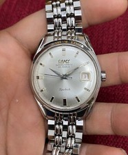 vintage Camy Super Automatic Sputnik Original Rice Bracelet Steel Calatrava