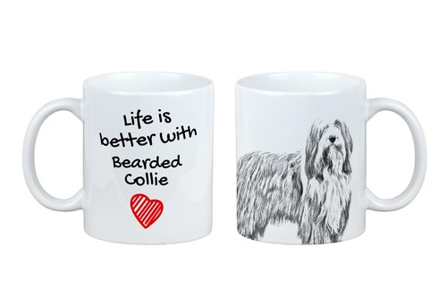 Tasse bearded collie avec - tasse,