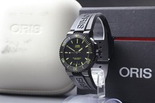 ORIS Aquis Date  01 733 7653 4722-07 Black Rubber Band Men's Watch [Box Damaged]