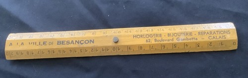 Ancienne règle bois - en,