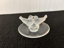 Lalique France Crystal Sparrow Decor Ring Ring Ring