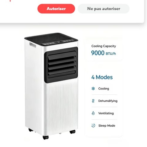 Climatiseur mobile 7000btu - mobile,