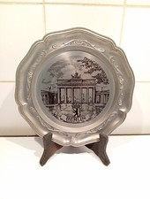 Assiette Décorative Étain Berlin Koziol Gestzl. Gesch. Vintage 22cm
