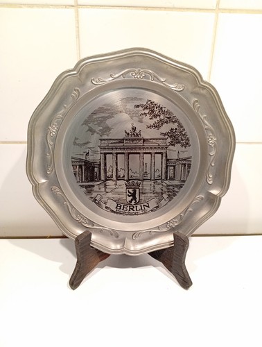 Assiette décorative étain - assiette,