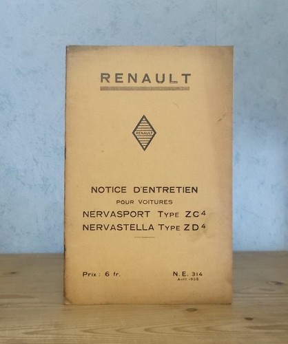 Automobile renault notice - automobile,