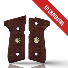 Poignées de pistolet Zib Grips Premium 3D Engraving Series pour Beretta F92