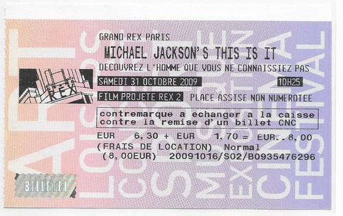Rare ticket billet - billet, concert