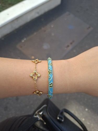 Bracelet jonc alliage email - bracelet, en