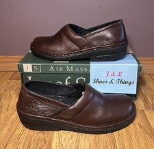 Josef Seibel Women’s Size 38 (US 7) Air Massage Clogs Brown Leather Jennifer