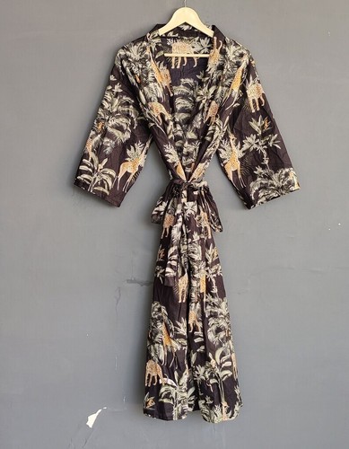 Robe kimono longue - en, coton