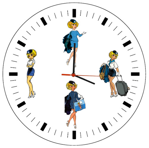 Horloge murale bois natacha - horloge,