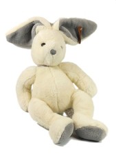 Doudou peluche lapin blanc
