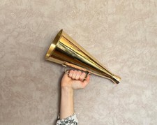 Mégaphone vintage porte voix