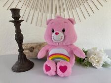 1224⚜️ Peluche Doudou Nounours Bisounours Rose Care Bears Hasbro Hauteur 25 Cm