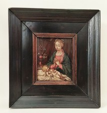 Huile sur cuivre Flandres fin