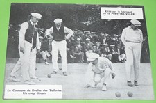 PHOTO PRESTINE-VELOX 1927 PETANQUE CONCOURS DE BOULES DES TUILERIES PARIS
