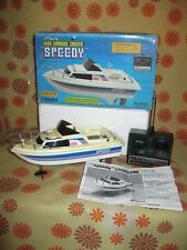 Vintage 1985 Ancien BATEAU R/C NIKKO SPEEDY 1/30 RADIO COMMANDE BOÎTE d'ORIGINE