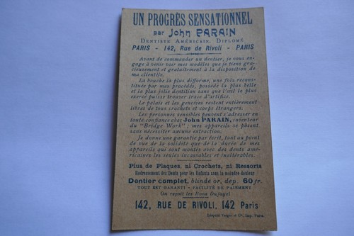 Carte visite ancienne progres - carte,