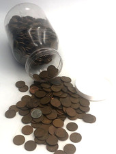 7 to 8 POUNDS!  Lincoln Wheat Cent Penny BULK Mixed Coin LOT UNSEARCHED!