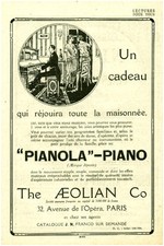 Publicité ancienne piano