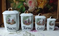 4 ANCIENS POTS À ÉPICES EN