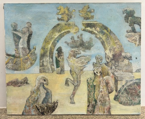 Huile sur toile signée - ,