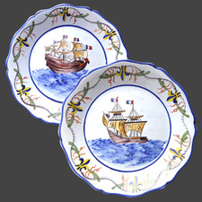 LOT de 2 ANCIENNES ASSIETTES