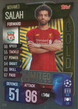 2020 LE1G SALAH LIVERPOOL.FC CARD TOPPS LIMITED EDITION GOLD CHAMPIONS LEAGUE