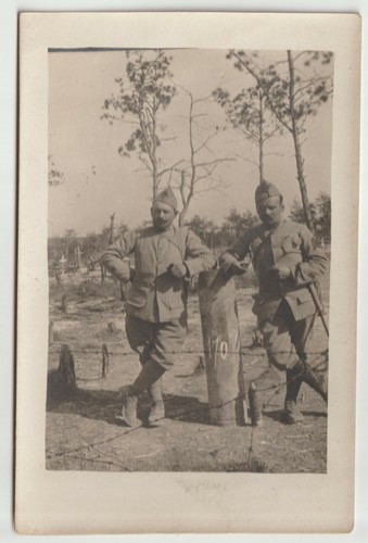 Carte photo poilus - carte, posant