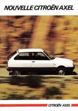 Catalogue brochure Citroën Axel 06/1984 France