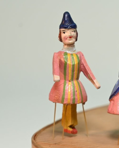C1880 miniature wood carved - c1880,