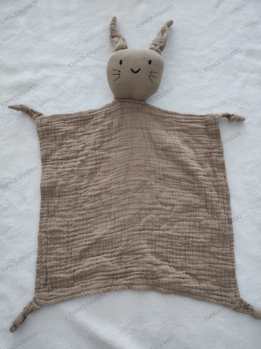 Doudou plat lapin - lapin, lange