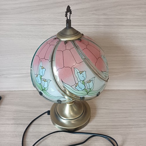 Lampe vintage verre - en, peint